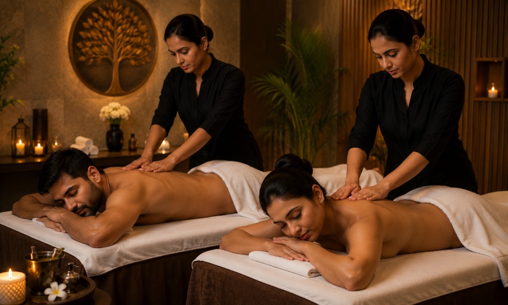 Couple Aroma Massage at Zoyo Luxury Spa Gachibowli